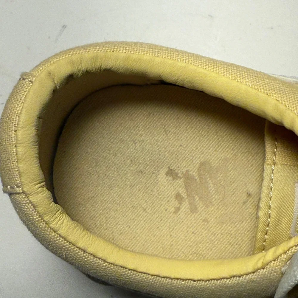 Vans Ward Low Top‎ Pale Yellow Canvas Skate Shoes Womens 7.5 500714